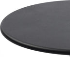Simple Trending Small Side Table, Round Drink Table End Table Black | Modern round metal drink table with weighted upgraded base. Perfect for living room, bedroom and compact small indoor spaces