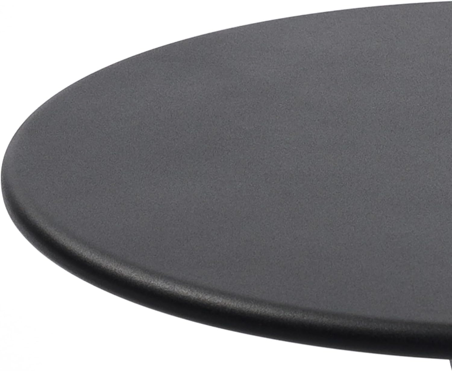 Simple Trending Small Side Table, Round Drink Table End Table Black | Modern round metal drink table with weighted upgraded base. Perfect for living room, bedroom and compact small indoor spaces