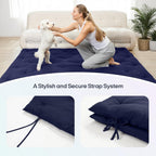 Syrinx Water Resistant Japanese Futon Mattress, Twin Size 75"x39", 2.5 Inch Thick Japanese Floor Mattress Tatami Mat, Foldable Floor Bed Sleeping Pad for Dormitory Guest Room Camping
