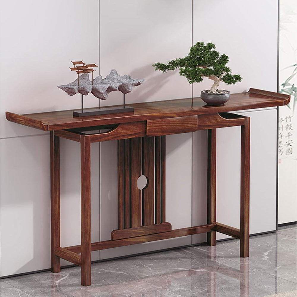 Meditation Altar Table At Home, Buddhist Style Wooden Altar Cabinet, Personal...