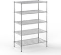 24" Deep x 42" Wide x 64" Height Wire Shelving Kit | 5-Tier | NSF Commercial Storage Rack Unit