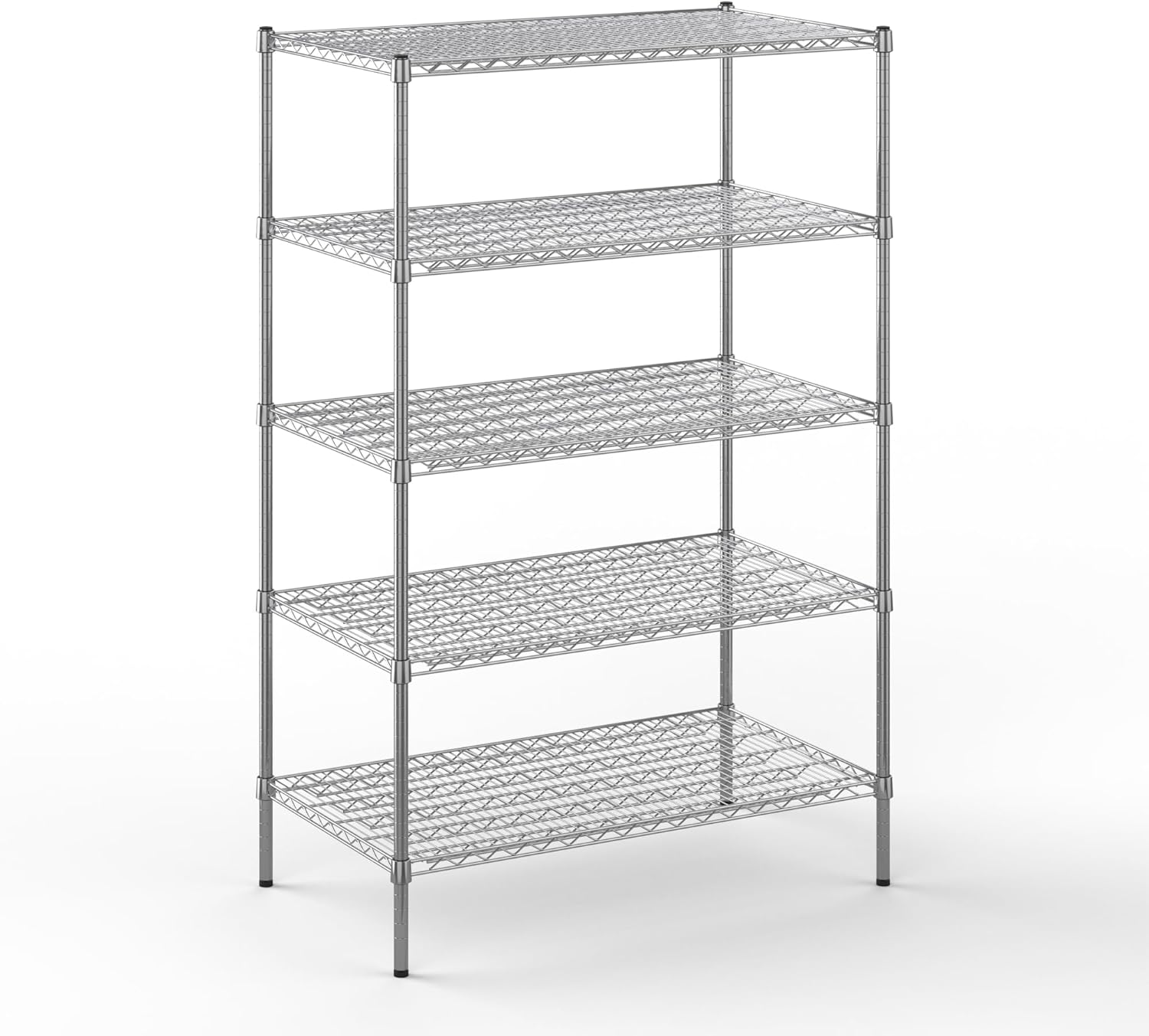 24" Deep x 42" Wide x 64" Height Wire Shelving Kit | 5-Tier | NSF Commercial Storage Rack Unit