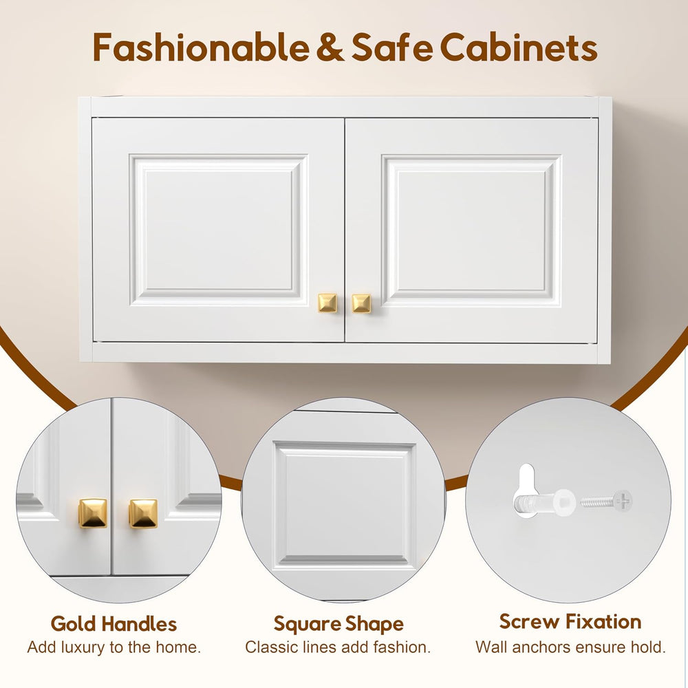 UNICOLY 15.74" H Wall Mounted Storage Cabinet, Kitchen Pantry Cabinet, S...