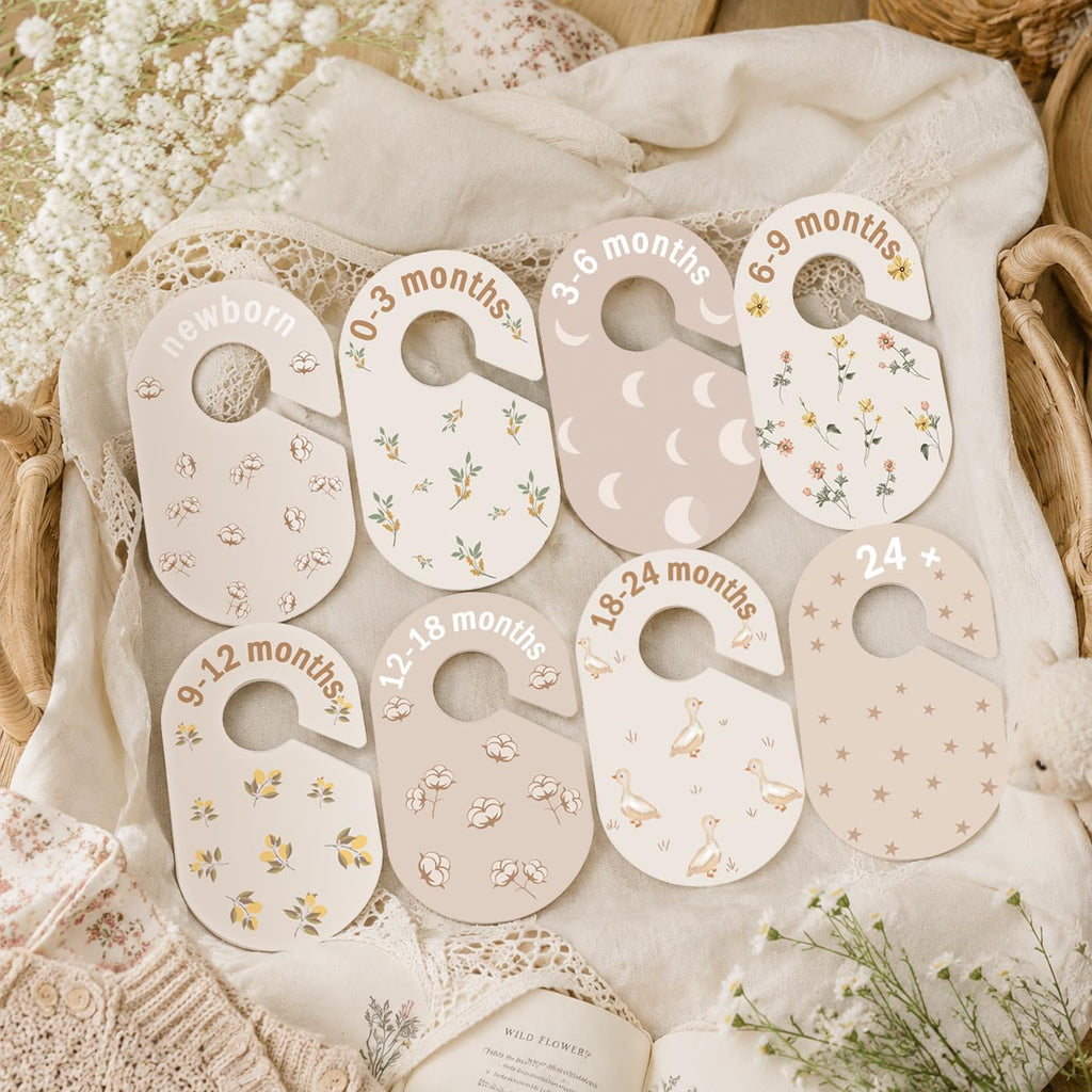 Baby Closet Dividers, Clothes Dividers with Cottage Floral Design