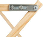 Household Essentials X-Frame Clothes Drying Rack, Stabile Wood Frame with Slanted Feet, Smooth Vinyl Wrapped Rods, 23.8 Feet of Hanging Space, Ready to Assemble, Flat Top, Natural