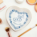 Custom Ceramic Ring Dish, Jewelry Tray, Personalized Trinket Jewelry Dish For Rings Earrings Necklaces Bracelet, Monogrammed Gifts For Women, Friends, Mother, Birthday Engagement and Christmas Gift