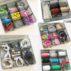 9 Grids Art Craft Supply Organizer Storage Containers, Compartment Storage Box with Removable Dividers for Jewelry, Beads, Buttons, Small Parts
