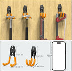 3-H Garage Wall Hooks 10 Pack, Garage Hooks Heavy Duty with Extra Welding Spots, Wall Storage Organizer for Hanging for Garden, Lawn, Yard (Orange)