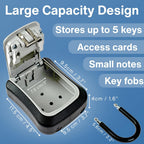 RUDY RUN Key Lock Box for Outside - Combination Realtor Lockbox for House Keys Outdoor