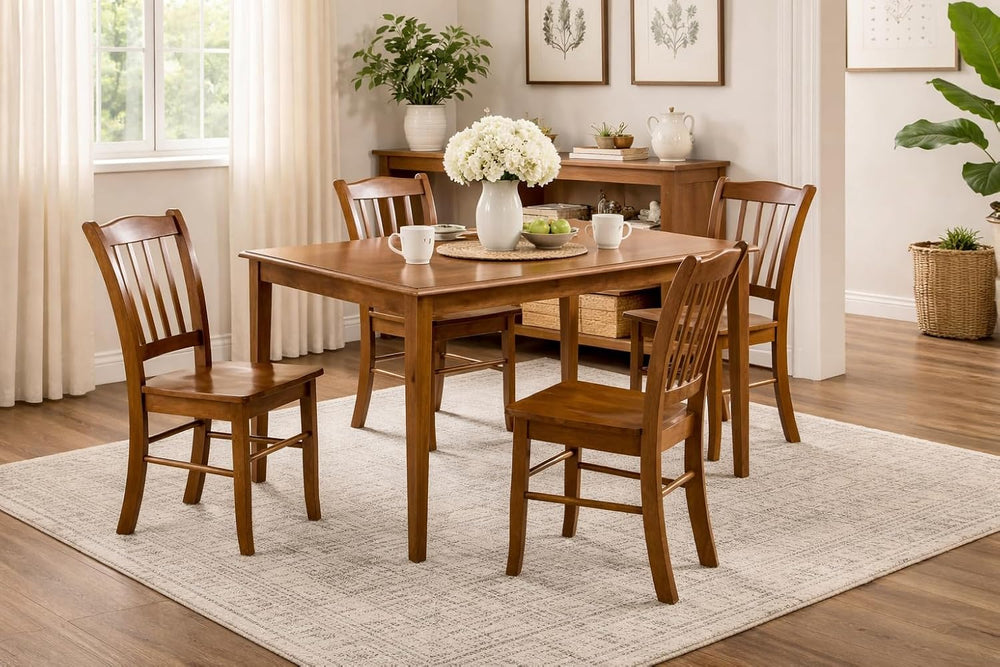 Boraam Shaker Dining Chairs, Set of 2 - Cocoa Walnut