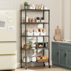SINGAYE 5 Garage Heavy Duty Shelving Unit Kitchen Pantry Close Home Organizers and Storage Bathroom Shelf Laundry Room Organization Industrial Book Metal Wire Adjustable Shelves