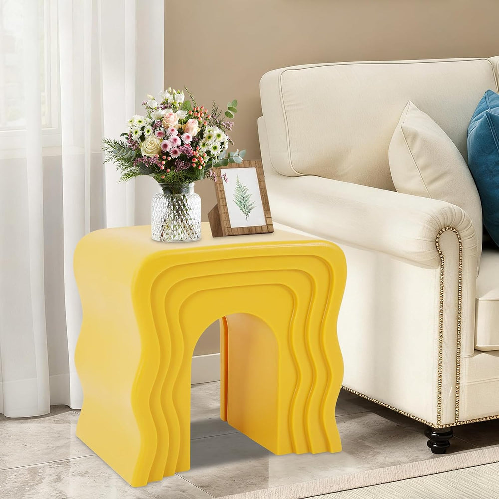 Heavy Duty End Table, 300KG Capacity Creative Coffee Table for Living Room Be...