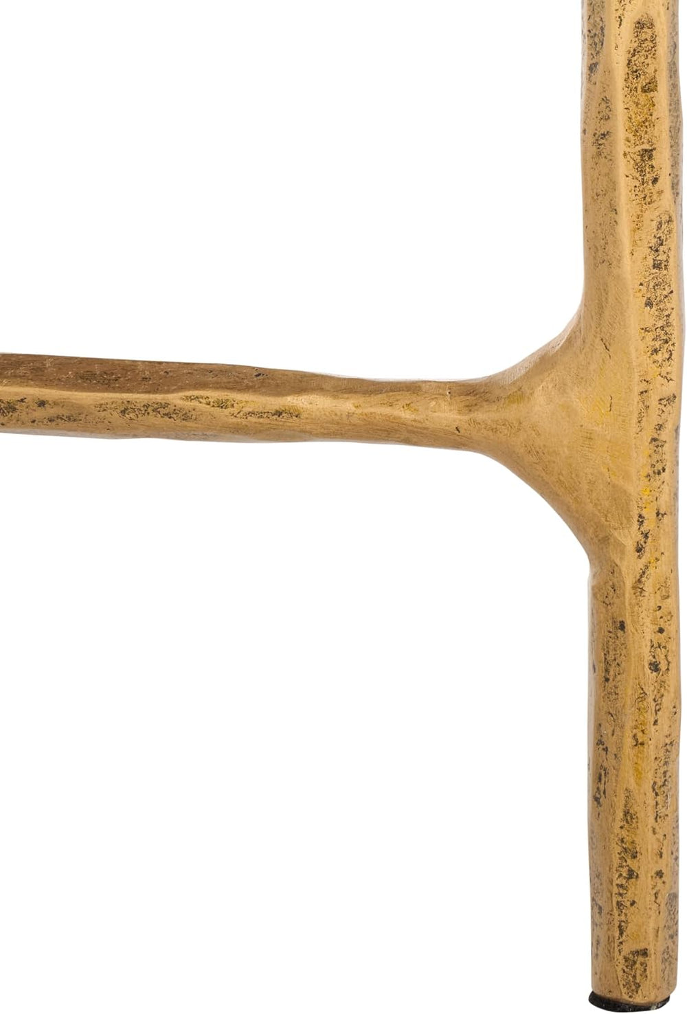 SAFAVIEH Couture Collection Jessa Brass Base & Black Marble Top Square En...
