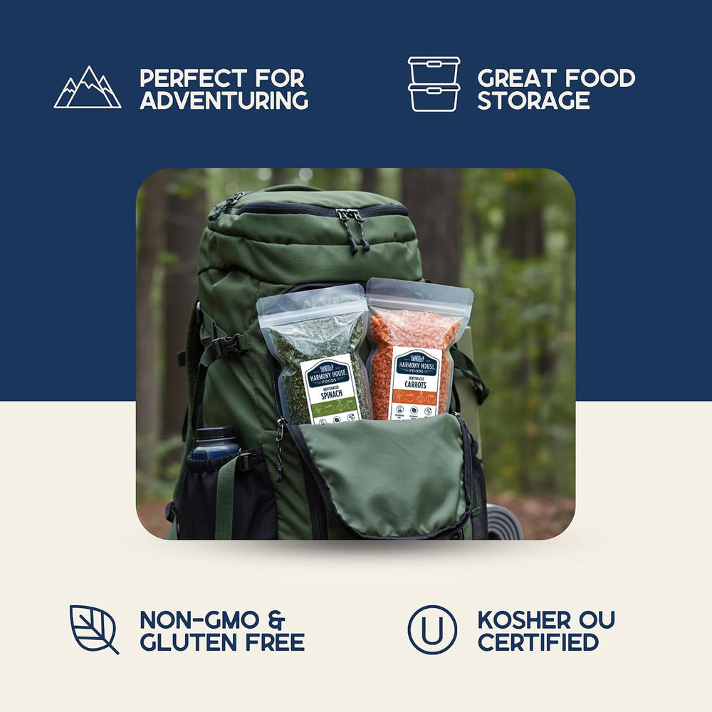 The Backpacking Kit - 18Ct Premium Lightweight Meals in 1 Cup Resealable Pouc...