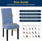 Chair Covers, Stretch Kitchen Chair Covers/Dining Room Chair Covers Set of 6, Removable Washable Dining Chair Slipcovers for Home, Hotel, Banquet
