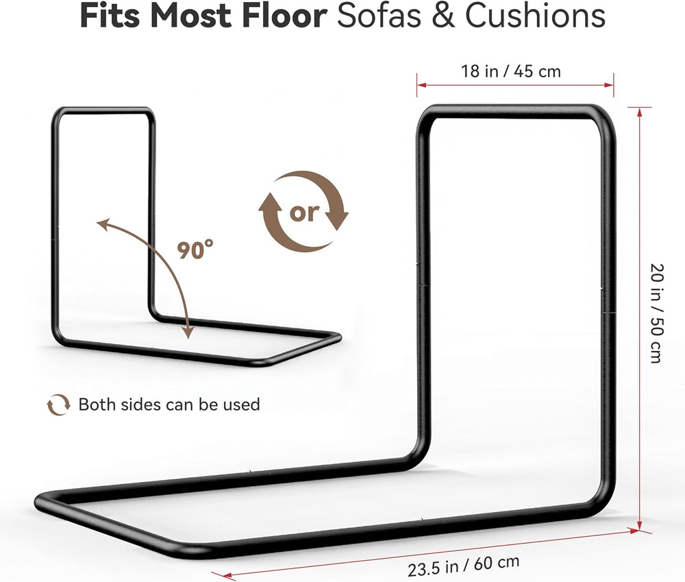 WOWMAX Floor Sofa Support Frame, Freestanding Back Support for Floor Cushions...