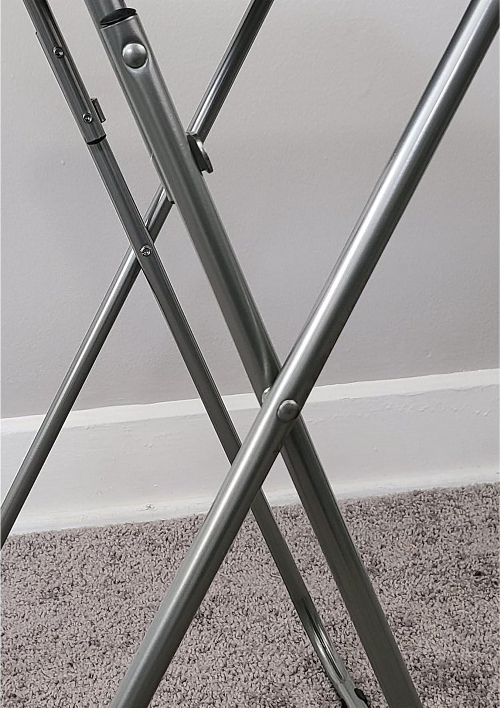 Folding TV Tray Tables, for Small Space, Black, Set of 2 | 19" X 15&quot...