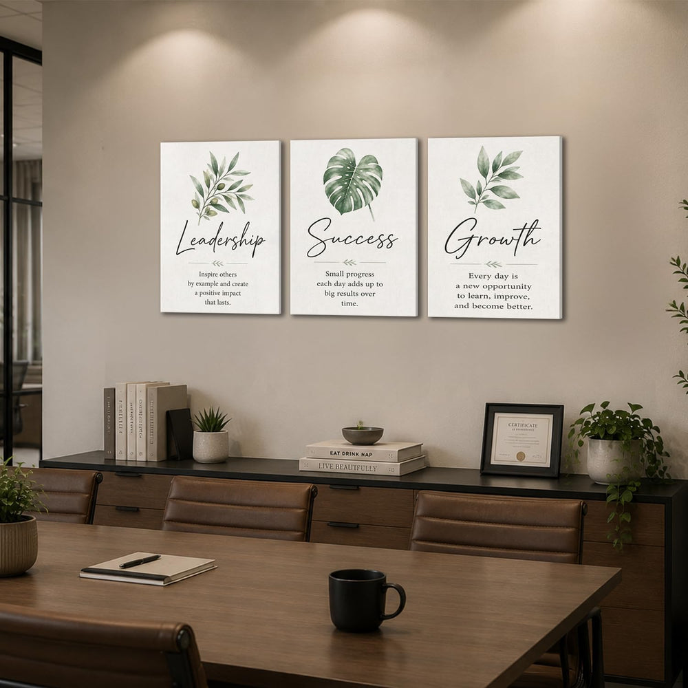 Framed Modern Motivational Office Wall Art Inspirational Canvas Wall Decor
