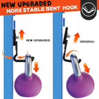 ULIBERMAGNET New Upgraded Large Magnetic Hooks,Strong Heavy Duty Magnet Hooks for Power Drill,Broom,Garden Tools, Pegboard, Garage, Workshop,Hardware, 2 Pack Magnet Storage Holder for Hanging(Black)
