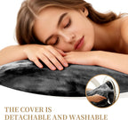 Combet Big Bean Bag Chairs for Adults, Bean Bag Chair with Filler Memory Foam Chair Super Soft Plush, Living Room Furniture, Suitable for Bedrooms, Comfy Lounge Reading Chairs, 4FT Darkgrey
