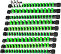 AMM 9-Piece Socket Organizer, 1/2 inch, 3/8 inch and 1/4 inch Drive ABS Tools-Green Socket Holder,Heavy Duty Socket Racks, Premium Quality Socket Clip Rail Holder,The Best Tool Trays in The Garage