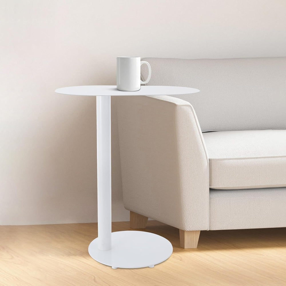 Modern C-Shaped End Table,Slim Tray Metal Sofa Couch End Table for Living Roo...