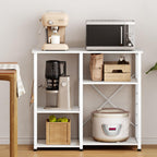 sogesfurniture Kitchen Baker's Rack, Utility Microwave Oven Stand 3-Tier Stand for Kitchen Storage Workstation Shelf, White