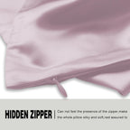 Silk Pillow Cases 2 Pack Soft Breathable and Sliky Queen Size Pillow Cases Set of 2,Natural Mulberry Satin Silk Pillowcase with Hidden Zipper for Hair and Skin (Lavender,20"X 30",2pcs)