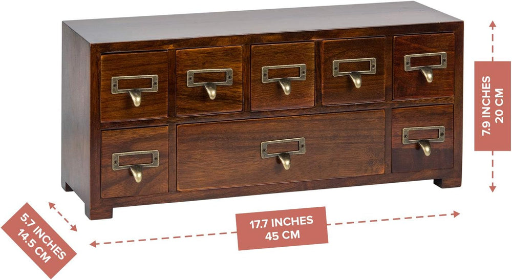 Label Holder Organizer Traditional Medicine Cabinet - Desktop Wide & Smal...