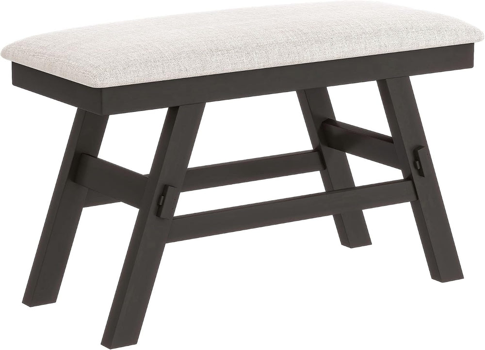 Merax 6-Piece Wood Counter Height Dining Table Set with Storage Shelf, Rustic...