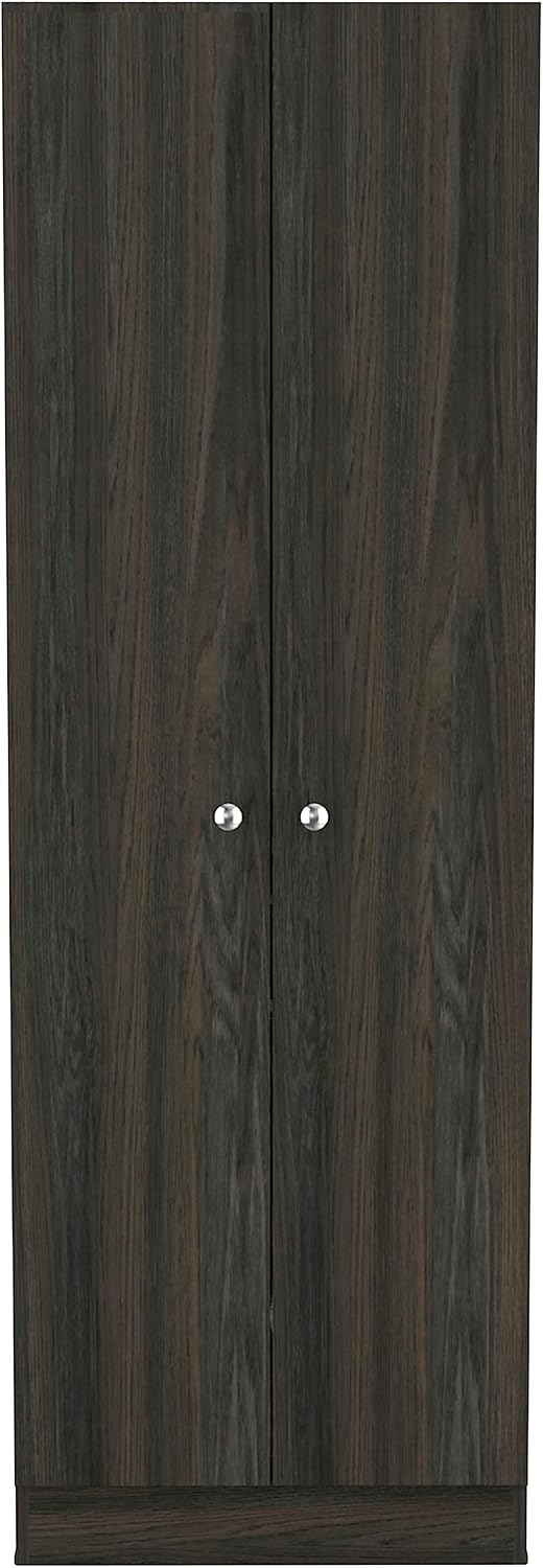 71" H Kitchen Storage Pantry Cabinet,2-Door Wooden Cupboard Credenza Buf...
