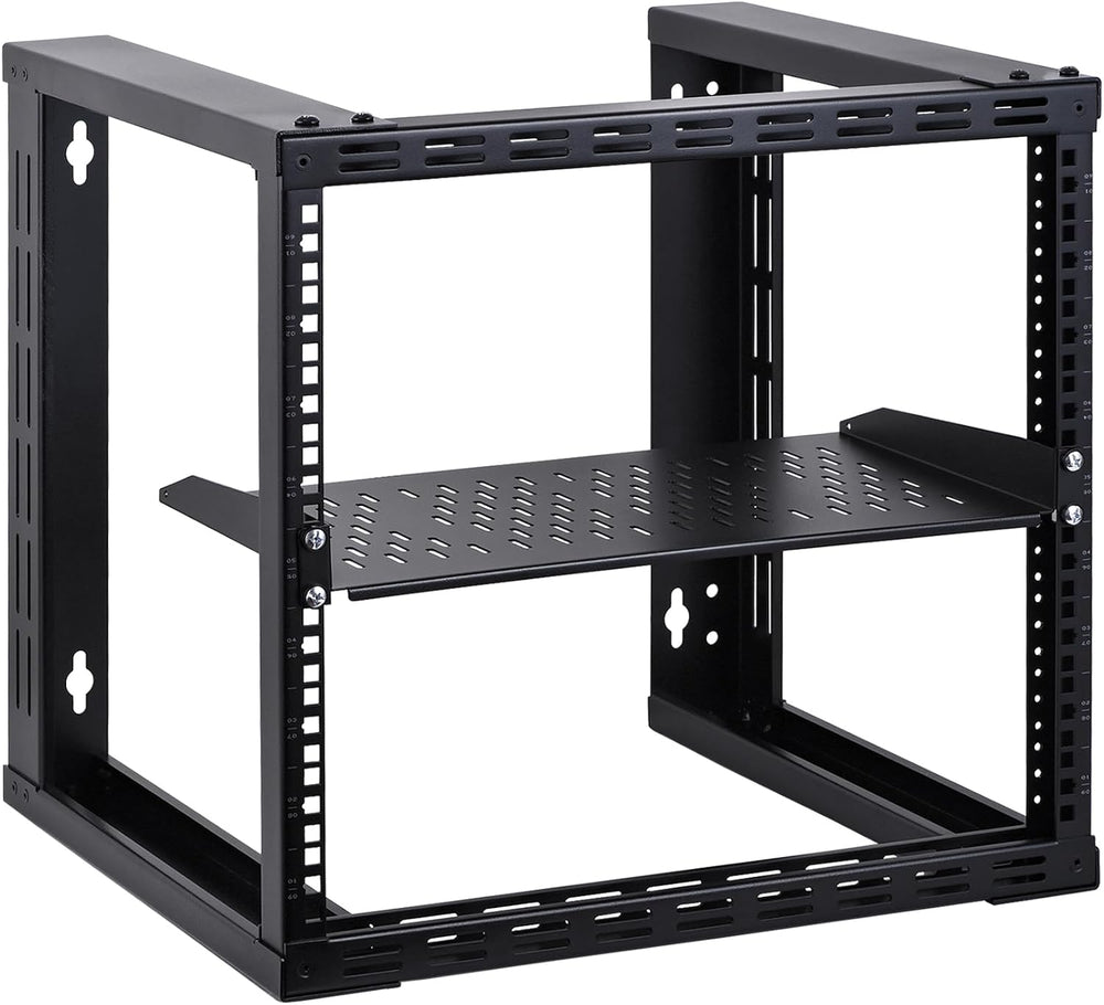 RackPath 1U Cantilever Universal Rack Shelf - 10in Deep – Rackmount Shelf for...