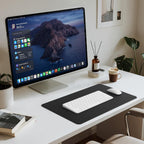 Jotsome Leather Desk Pad Mat, Non-Slip Desk Blotter Pad - Desk Protector for Office, Home, Lap Desk, Laptop, and Desktop, Gift for The Holidays or Christmas (Black, 17" x 12")