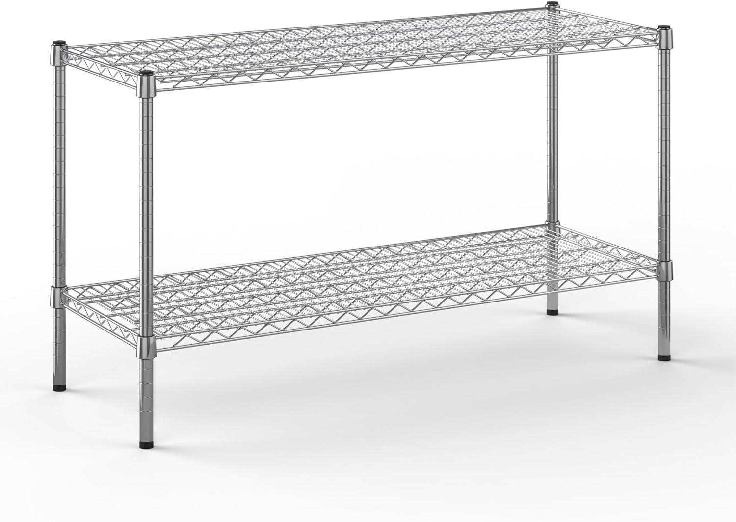 18" Deep x 48" Wide x 27" Height Wire Shelving Kit | 2-Tier | NSF Commercial Storage Rack Unit