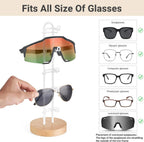 Mkono Sunglass Holder Organizer, Metal Glasses Stand Display Storage 1 Pack | Space-Saving, Holds 5 Eyewear Pairs, Easy Access, Easy to Assemble, for Table Desk Countertop Dresser Bedroom Room Decor