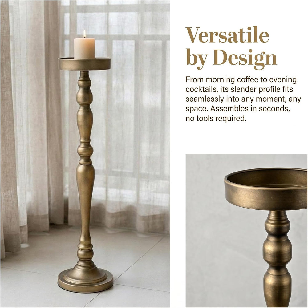 Drink Tables for Small Spaces,Vintage Small Pedestal Table | Round Martini Co...