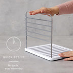 YouCopia UpSpace Cabinet Box Organizer, Adjustable Kitchen Pantry Shelf for Plastic Wrap and Foil Storage, Small Premium Edition