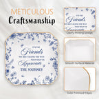 Friendship Gifts for Women,Best Friend Birthday Gifts For Women,Jewelry Tray,Birthday Gift for Womens Friendship,4x4 Small Jewelry Dish Trinket Dish,Unique Gift For Friends Coworkers