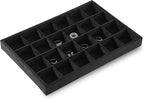 Earring Storage Organizer, Velvet Drawer Jewelry Organizer,Premium Earring Jewelry Box,Luxury Rock Storage,Black Jewelry Tray