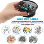 2 Pack Mesh Paper Clip Holder,Paperclip Holders for Desk Binder Wire Mesh Bowls,Paper Clips Holder for Desk,Paper Clip Dispenser,Paper Clip Organizer Office ﻿