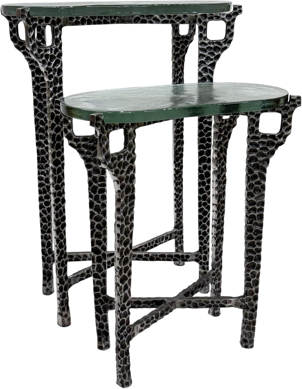 Carolina Chair & Table Ignis Nesting Table, 26" Recycled Glass &...