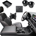 4PCS Center Console Organizer Tray for 2026-2023 Honda Pilot Ridgeline Passport Accessories, Armrest Storage Box and Divider, Hidden Storage Box and Cup Holder for Honda Pilot Ridgeline Passport