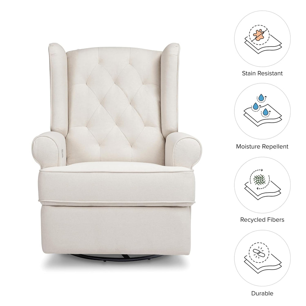Namesake Harbour Electronic Recliner and Swivel Glider with USB Port in Perfo...