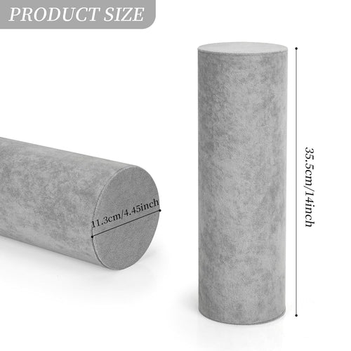 2 Pcs Vertical Headband Holder Organizer Soft Velvet Hairband Dislay Stand Head Band Holders for Girls, Gray