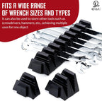 Q&U Wrench Organizer Modular System – 48 PCS Magnetic Wrench Organizer for Tool Box Drawer, Modular Wrench Organizer and Wrench Storage Rack, Heavy Duty Wrench Holder