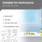 Vanity and Bathroom Tray, 6.3" ABS Countertop Organizer,Waterproof Vanity Tray for Toilet Tank,Perfume,Soap,Keys,Bathroom Accessories,Kitchen and Bath Trays,Non Slip Small Trays,Gold