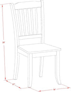 East West Furniture SUDA3-LWH-W 3 Piece Dining Room Table Set Contains a Round Dining Table with Dropleaf & Shelves and 2 Wood Seat Chairs, 42x42 Inch, Linen White