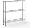 14" Deep x 54" Wide x 54" Height Wire Shelving Kit | 3-Tier | NSF Commercial Storage Rack Unit