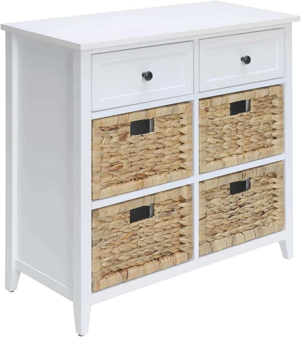 Storage Locker with 4 Drawers, Console Cabinet Pantry Cabinet for Living Room...