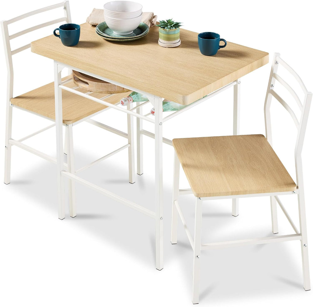 Best Choice Products 3-Piece Modern Dining Set, Space Saving Dinette for Kitc...
